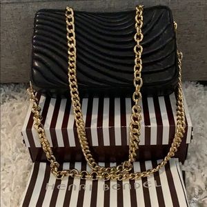 Henri Bendel Black Leather Bag